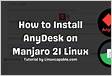 How to Install AnyDesk on Manjaro Linux